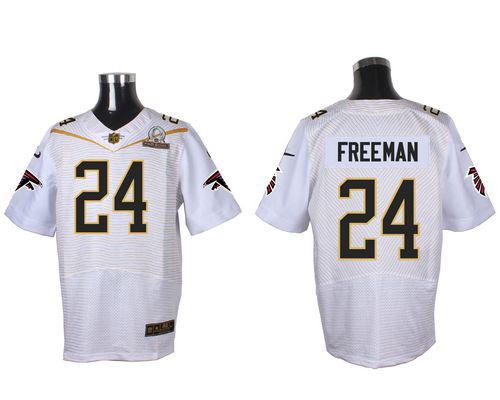 Nike Falcons #24 Devonta Freeman White 2016 Pro Bowl Men's Stitched NFL Elite Jersey - Click Image to Close